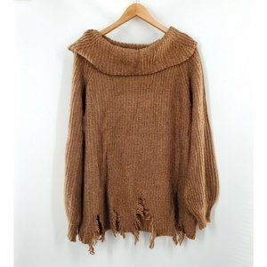 SELFIE COUTURE by‎ TRENDOLOGY Women's Brown Knit Sweater Size S/M